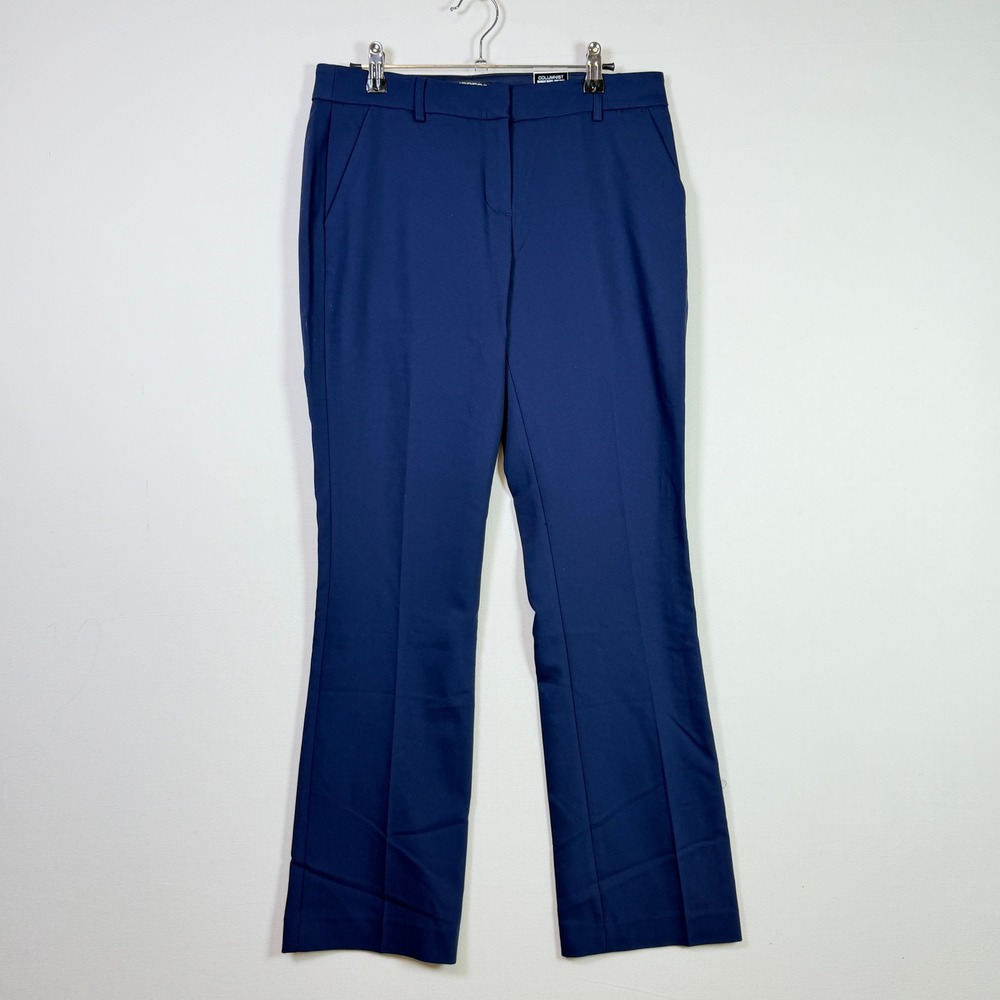EXPRESS Navy Blue Columnist Barely Boot Mid Rise Dress Pants 6P - Picture 1 of 7